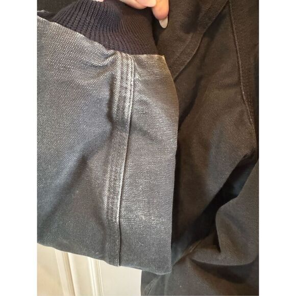 Carhartt J131 Duck Thermal Lined Hooded Zip Jacket Men 4XL Black - Picture 10 of 16